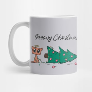 Christmas Cat Mischief - The Fallen Tree Mug